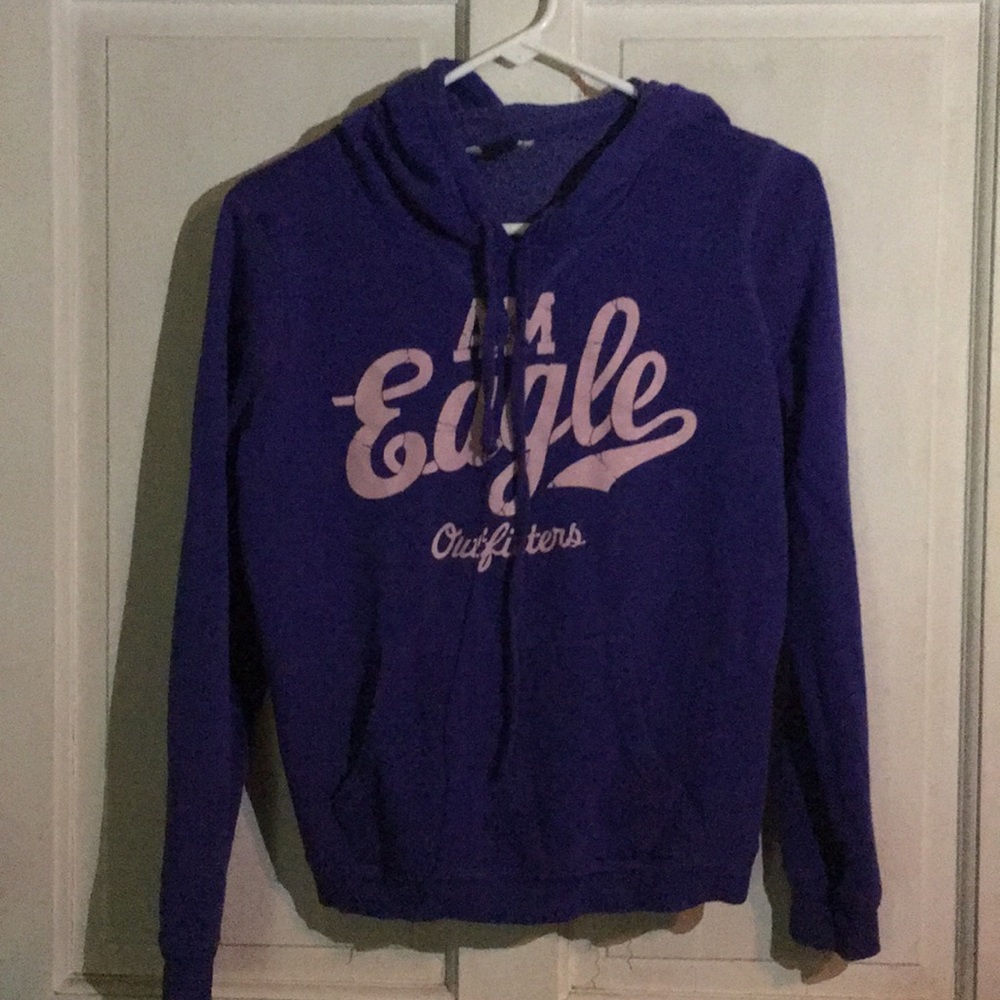A purple american eagle hoodie